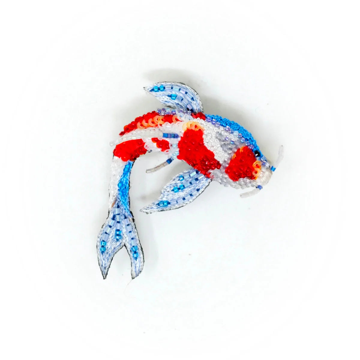 Kohaku Koi Fish Brooch
