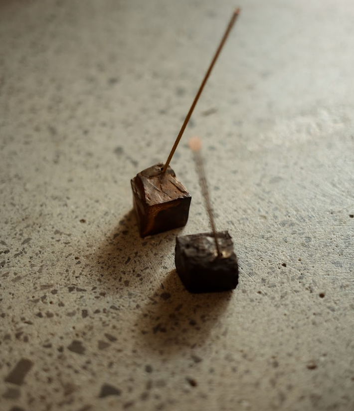 Bronze Pebble Incense Burner
