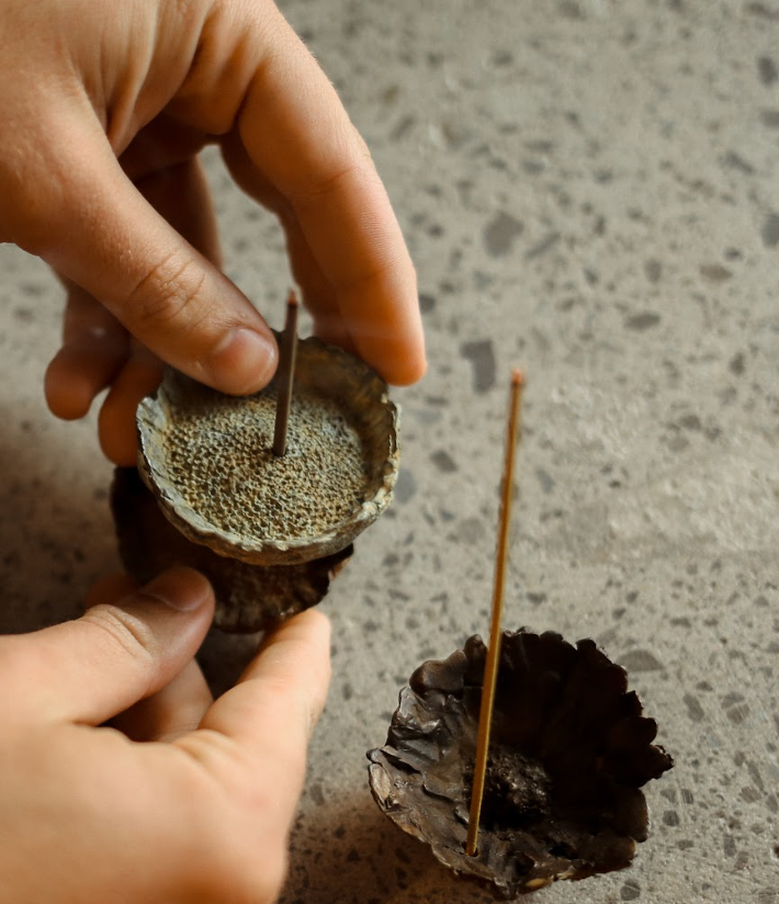 Bronze Protea Seedpod Incense Burner