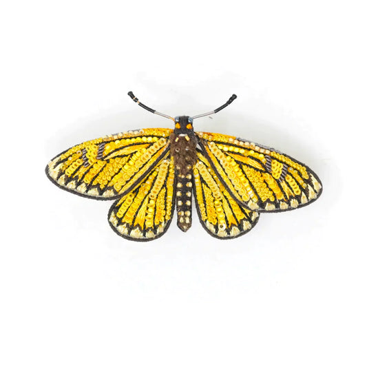 Yellow Coster Butterfly Brooch